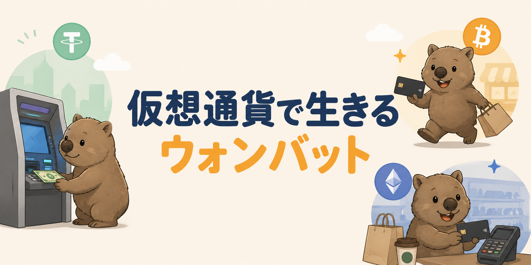 仮想通貨で生きるウォンバット